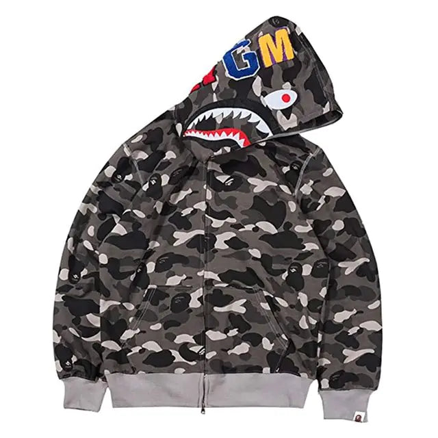 Men's Shark Camouflage Hoodies